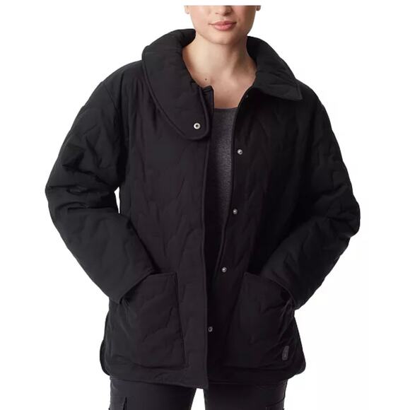 BASS OUTDOOR Jackets & Blazers - BASS OUTDOOR Women's Quilted Long-Sleeve Jacket BLACK NWT SIZE S